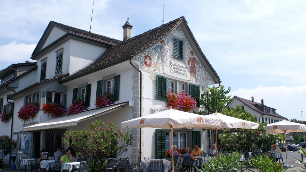 Restaurant Schützenhaus à Stäfa au Lac de Zurich, aspect extérieur