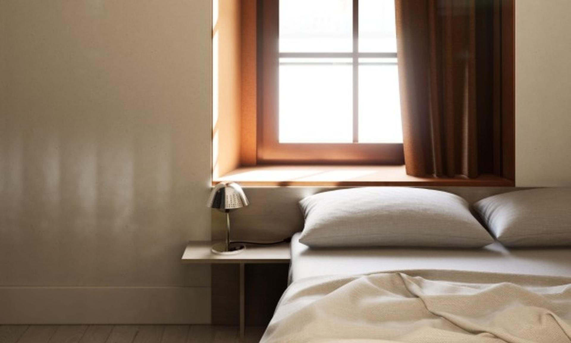Schlafbereich im Schiffli Boutique Apartment Rapperswil