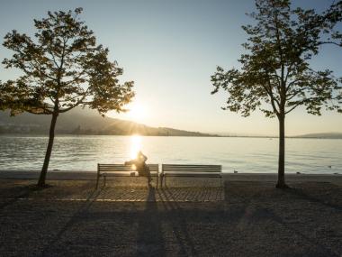 Sunset on Lake Zurich